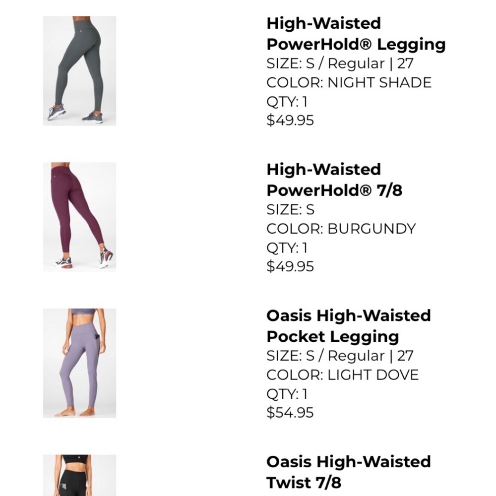 Lot of leggings